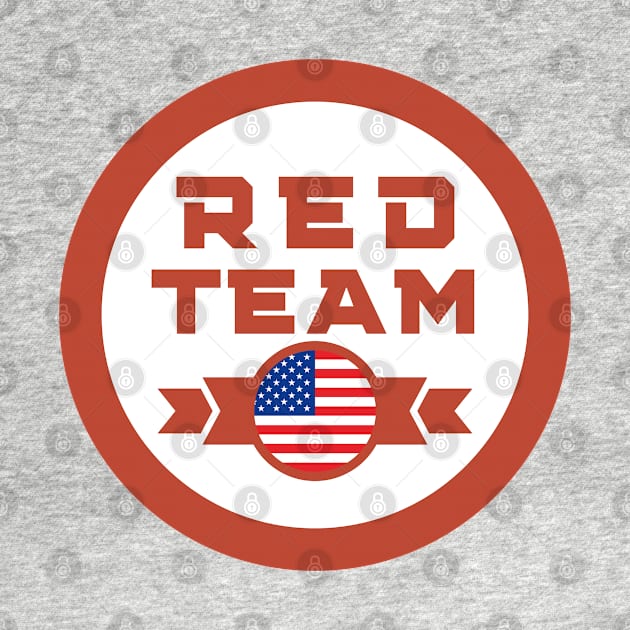 Cybersecurity Red Team USA Gamification Badge CTF by FSEstyle